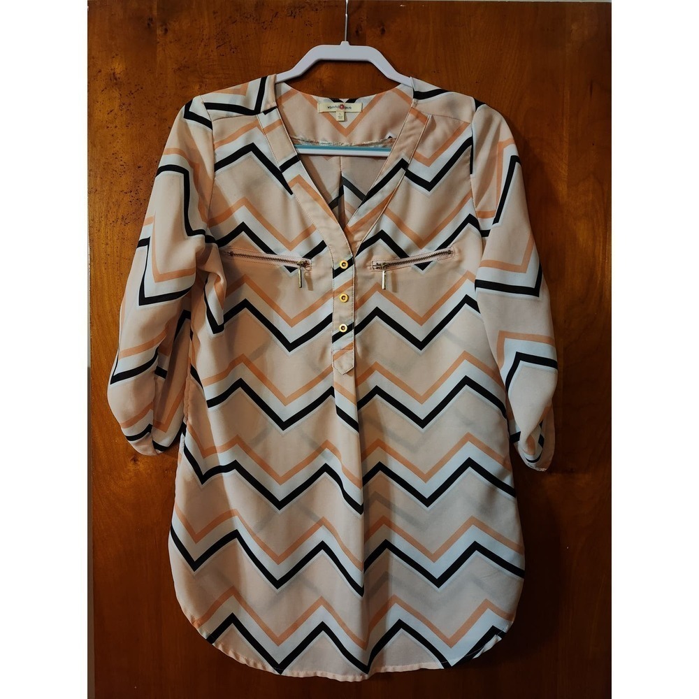 Womens Casual Long Sleeved Wavy Shirt